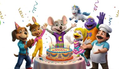 CEC Characters with Cake