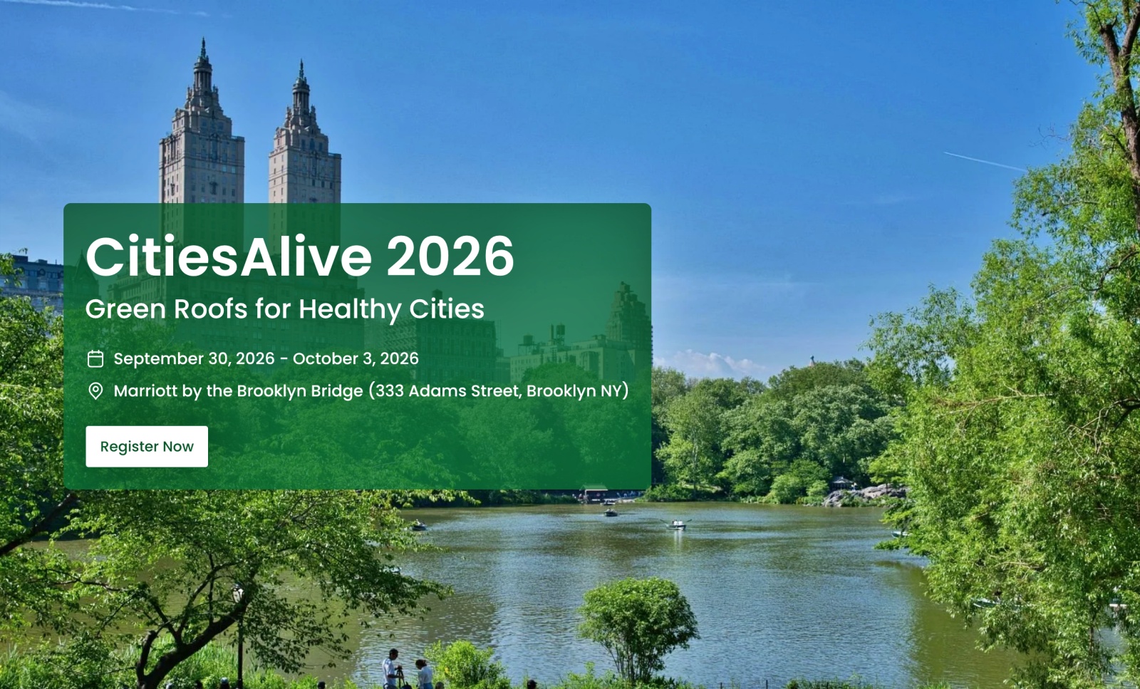 Register by June 30 for 2026 CitiesAlive NYC Early Bird Pricing
