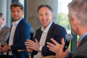 Naftali Group's David Hochfelder (left) and Silverstein's Shawn Katz.