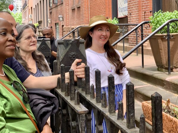 Christ the King Community Service Coordinator Meghan Mease, right. Photo: Mary Frost/Brooklyn Eagle