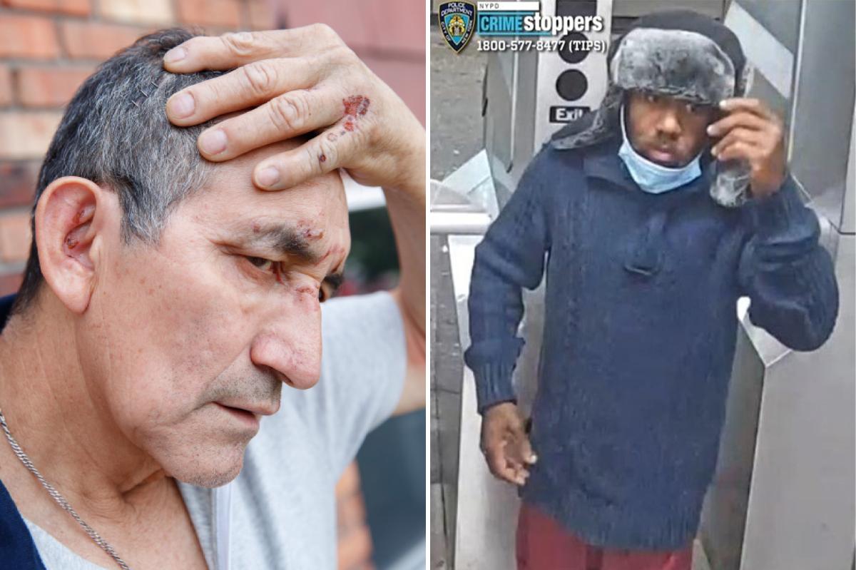 Recidivist maniac cuffed shoving painter Queens subway tracks