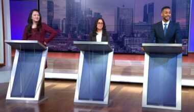 Brooklyn Borough President Antonio Reynoso, state Assemblywoman Claire Valdez and Queens Councilwoman Julie Won