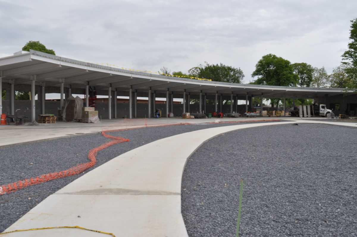 New paddock at Belmont Park