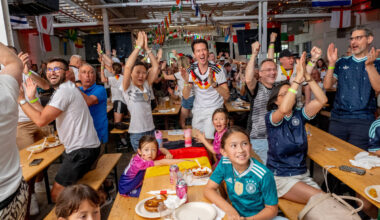 Brooklyn has officially opened its own European-style soccer village — just in time to broadcast every match for free