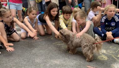 Kids at the 2024 BHA Dog Show went wild over Bonnie. Photo: Mary Frost, Brooklyn Eagle