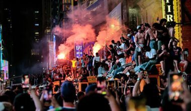 Mayhem mars euphoria as New York City celebrates the Knicks' first championship in 53 years