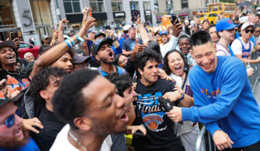 A dream day for New York fans with Knicks on the road to clinch and Brazil vs. Morocco in World Cup