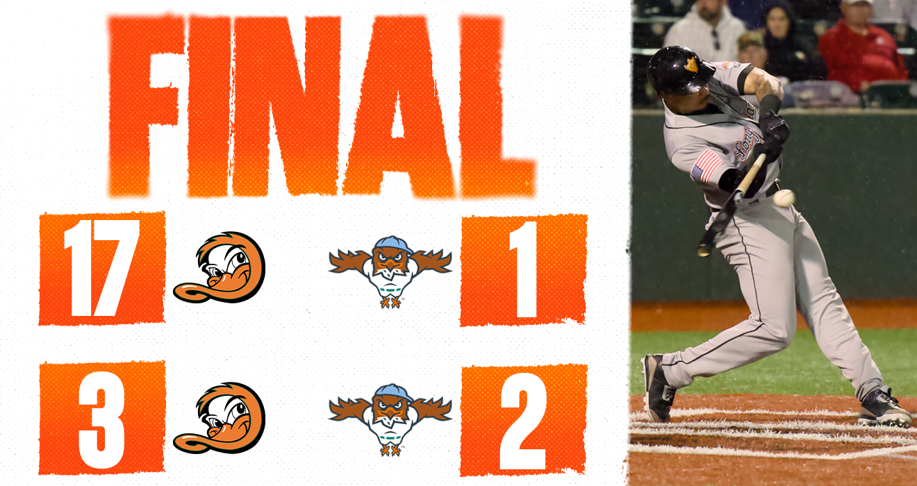 DUCKS SWEEP A PAIR IN STATEN ISLAND