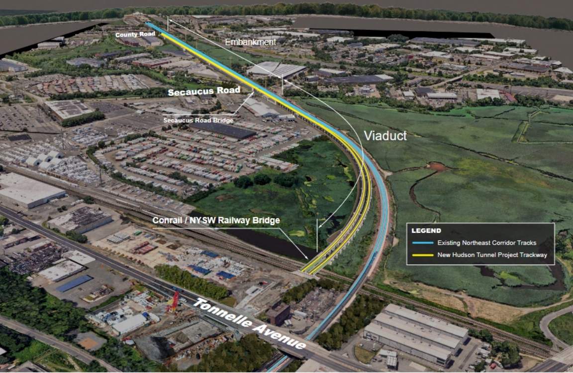 GDC awards contract for Hudson Tunnel Project Construction Package 3: N.J. Surface Alignment