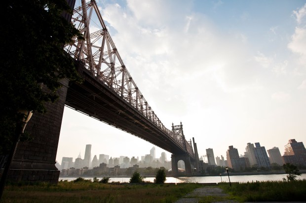 NEW YORK, NY - JULY 21: A general view of the Queensboro Bridge and Manhattan skyline during the Salute to Hip Hop featuring N.O.R.E and Funkmaster Flex at the Queensbridge Park on July 21, 2011 in the Queens borough of New York City. (Photo by Dario Cantatore/Getty Images)