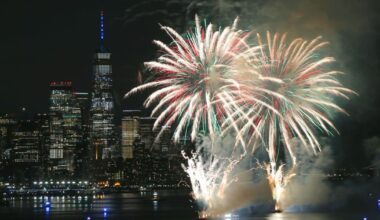 NJ fireworks shows for July 4th