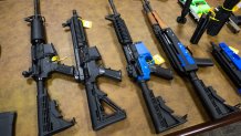 Semi-automatic and fully automatic firearms, including some that were modified using 3D printed parts, are seen in the National Firearm Reference Vault, which holds thousands of guns, at the Bureau of Alcohol, Tobacco, Firearms and Explosives (ATF) National Services Center in Martinsburg, West Virginia, September 4, 2024. 