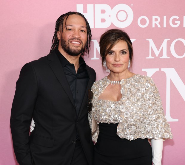  Jalen Brunson and Mariska Hargitay attend the "My Mom Jayne: A Film by Mariska Hargitay" premiere during the 2025 Tribeca Festival at Carnegie Hall on June 13, 2025. (Photo by Dimitrios Kambouris/Getty Images for Tribeca Festival)