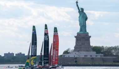SailGP: A crash and an Australian victory on Day 2 of New York Sail Grand Prix