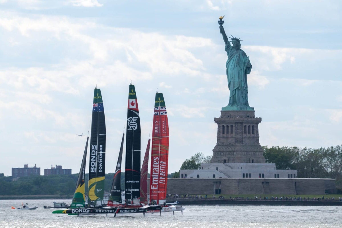 SailGP: A crash and an Australian victory on Day 2 of New York Sail Grand Prix