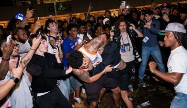 Chaos outside Knicks watch party after Game 3 resulted in arrests, 5 NYPD officers injured