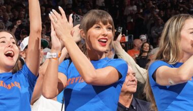 Taylor Swift attends Knicks–Spurs Game 4 of the NBA Finals – NBC New York