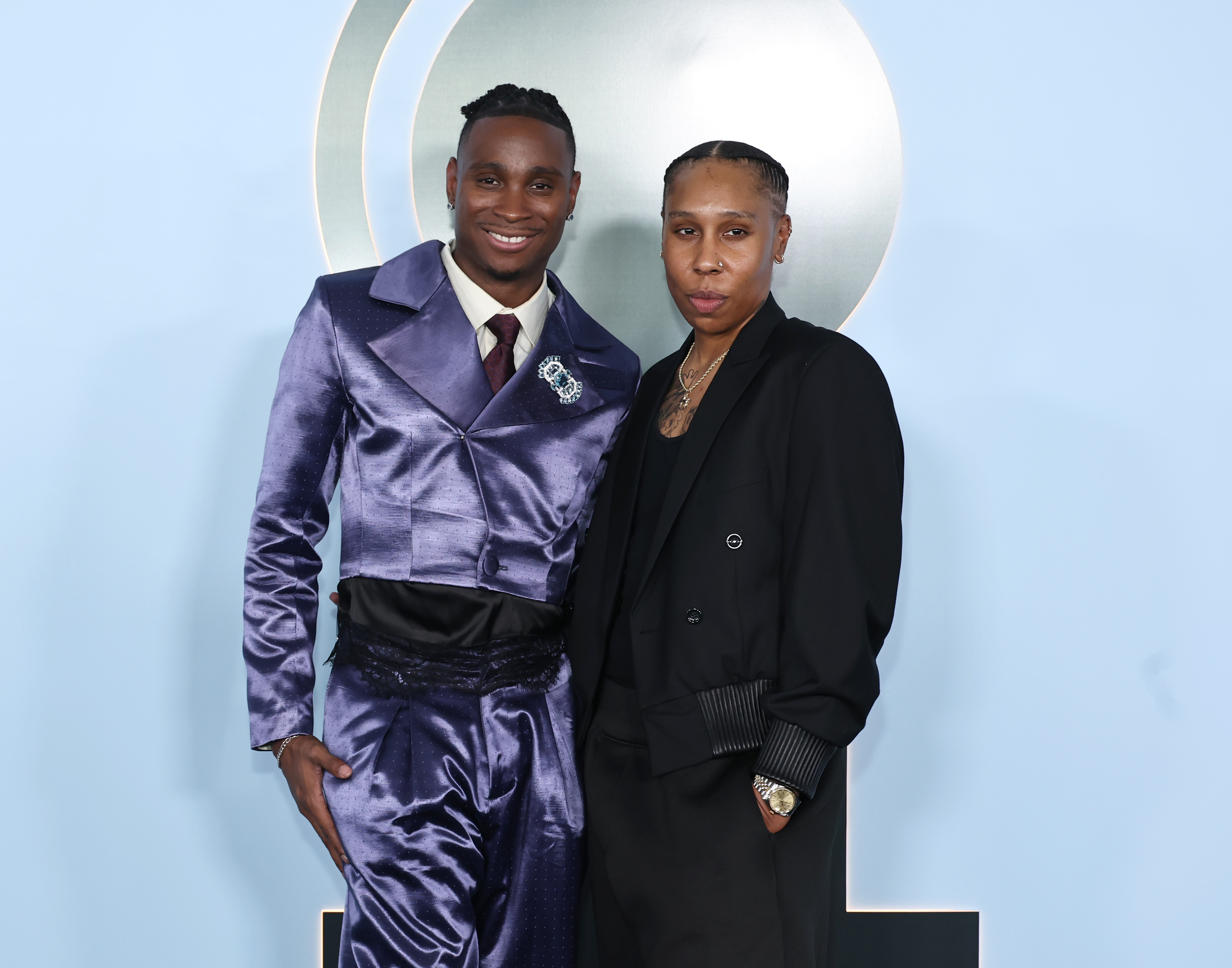 NEW YORK, NEW YORK - JUNE 07: (L-R) Jordan E. Cooper and Lena Waithe attend the 79th Annual Tony Awards at Radio City Music Hall on June 07, 2026 in New York City. (Photo by Jamie McCarthy/Getty Images)