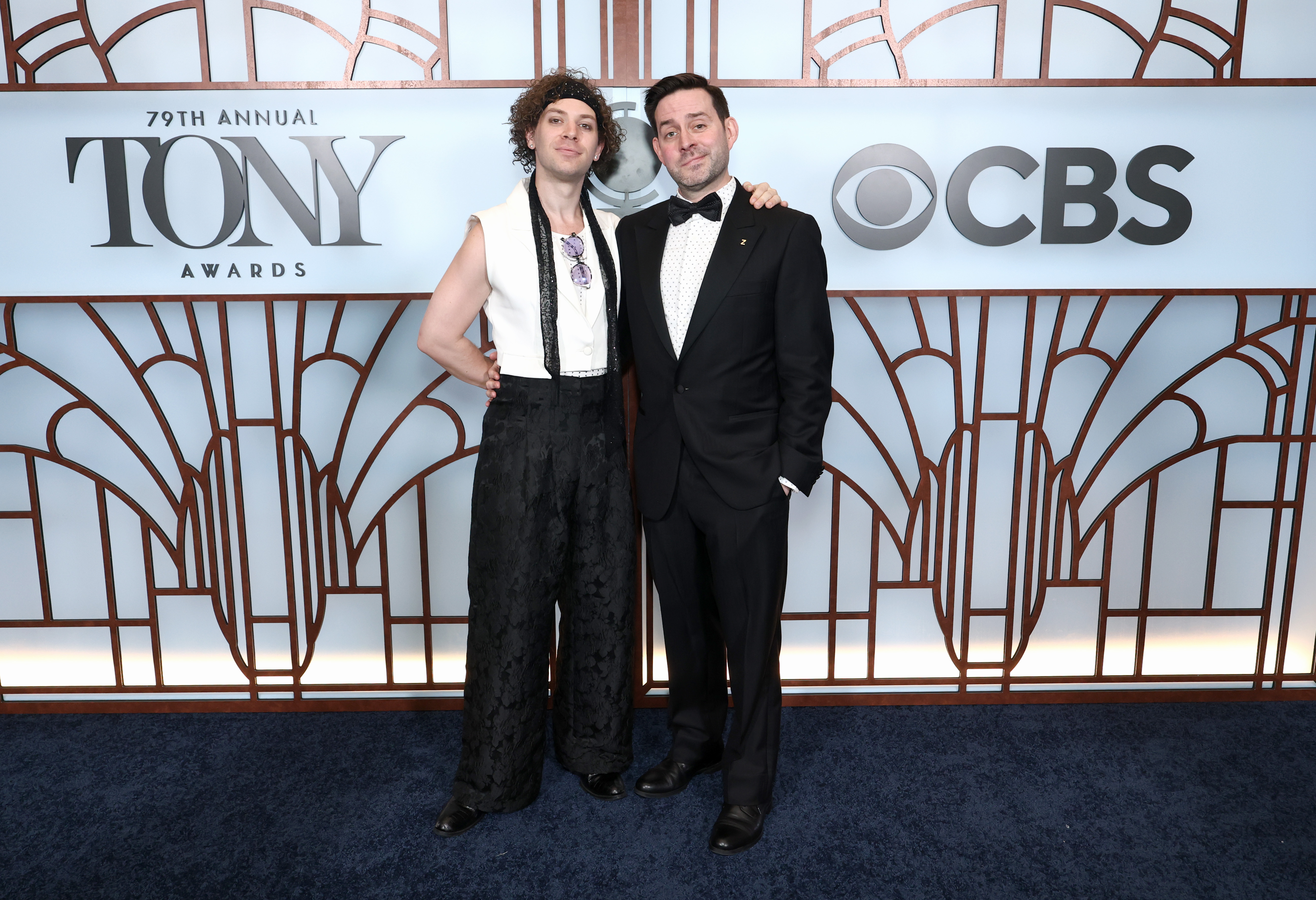 NEW YORK, NEW YORK - JUNE 07: Andreas Zampouridis (L) attends The 79th Annual Tony Awards at Radio City Music Hall on June 07, 2026 in New York City. (Photo by Cindy Ord/Getty Images for Tony Awards Productions)
