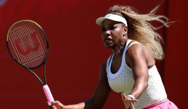 Serena Williams’ comeback at Queen’s Club ends after partner injury – NBC New York