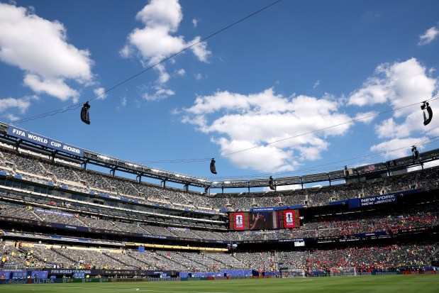 The general view inside the stadium before the FIFA World Cup 2026 Group C match between Brazil and Morocco at Metlife Stadium on June 13, 2026 in East Rutherford, New Jersey. (Photo by Darrian Traynor/Getty Images)