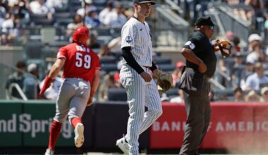 Yankees hitless with runners in scoring position again as Chase Burns, Reds finish off series victory in Bronx – Hartford Courant
