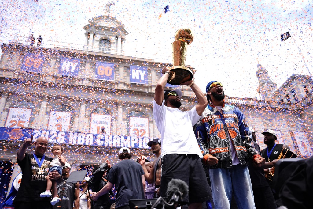 Knicks Victory Parade Photos: See Celebrities, Players, Fans & Even Batman