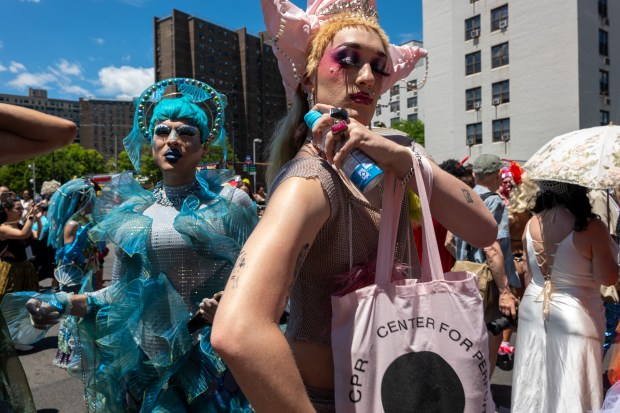 NEW YORK, NEW YORK - JUNE 20: Revelers participate in the annual Mermaid Parade at Coney Island on June 20, 2026 in the Brooklyn borough of New York City. Now in its 44th year, over 3,000 marchers and thousands of spectators came out for the event to celebrate the arts, the ocean and the Coney Island neighborhood and boardwalk in Brooklyn. (Photo by Spencer Platt/Getty Images)