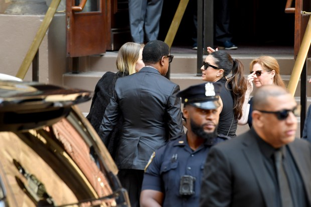 NEW YORK, NEW YORK - JUNE 29: Babyface attends the funeral of Clive Davis on June 29, 2026 in New York City. (Photo by Noam Galai/Getty Images)