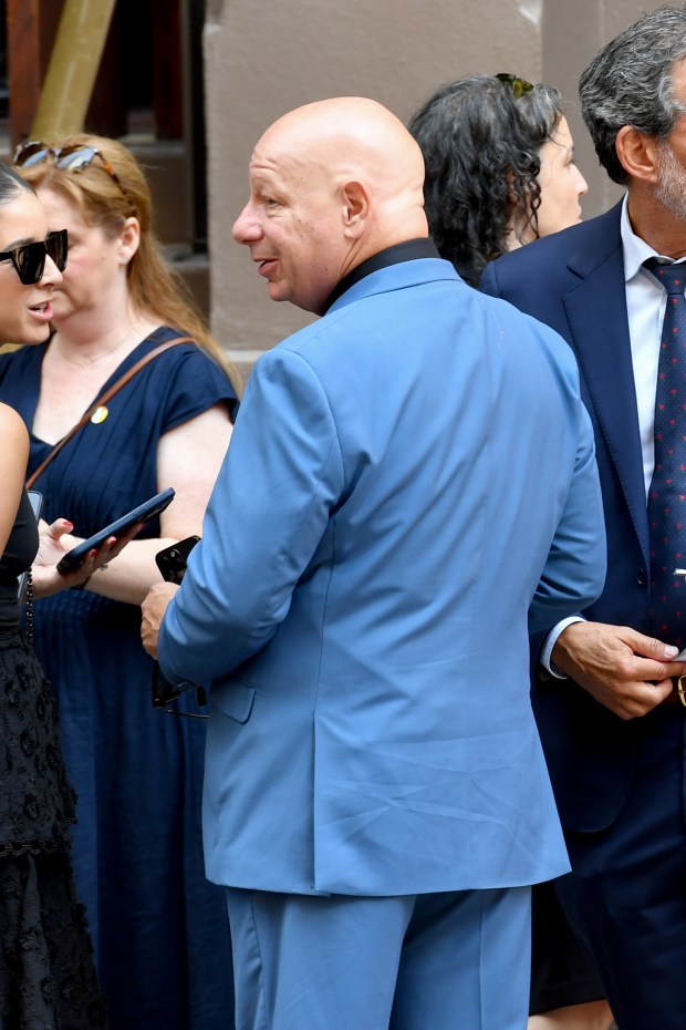 NEW YORK, NEW YORK - JUNE 29: Jeff Ross attends the funeral of Clive Davis on June 29, 2026 in New York City. (Photo by Noam Galai/Getty Images)