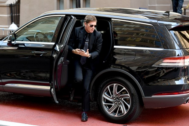 NEW YORK, NEW YORK - JUNE 29: Rob Thomas attends the funeral of Clive Davis on June 29, 2026 in New York City. (Photo by Noam Galai/Getty Images)