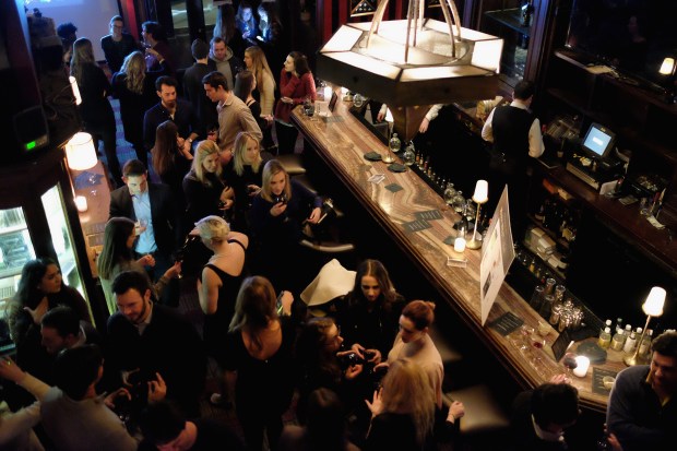 Guests are pictured at The Carnegie Club on Jan. 13, 2016 in New York City. (Photo by Nicholas Hunt/Getty Images for Mark West Wines)