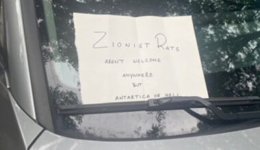 Jewish Woman’s Car Vandalized, Stuck With Antisemitic Note in Manhattan