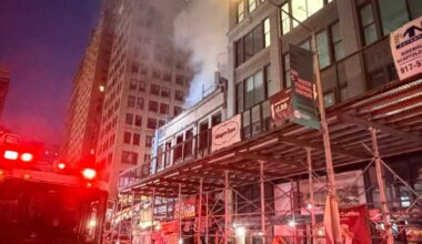 Three-alarm fire tears through Midtown building, leaving three injured