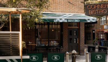 Burberry takeover at Corner Bistro.