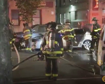 Kingsbridge Heights: Car Fire Breaks Out on University Avenue Drawing FDNY Response