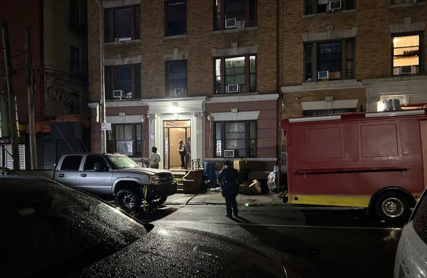 Police investigate after a 21-year-old man was fatally shot on E. 187th St. near Park Ave. in the Bronx on Monday, June 23, 2026. (Kerry Burke / New York Daily News)