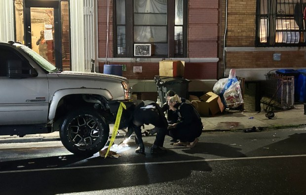 Police investigate after a 21-year-old man was fatally shot on E. 187th St. near Park Ave. in the Bronx on Monday, June 23, 2026. (Kerry Burke / New York Daily News)