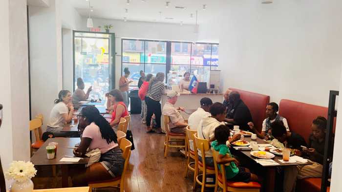 Patrons dine at Sweet Sundays Café & Eatery.