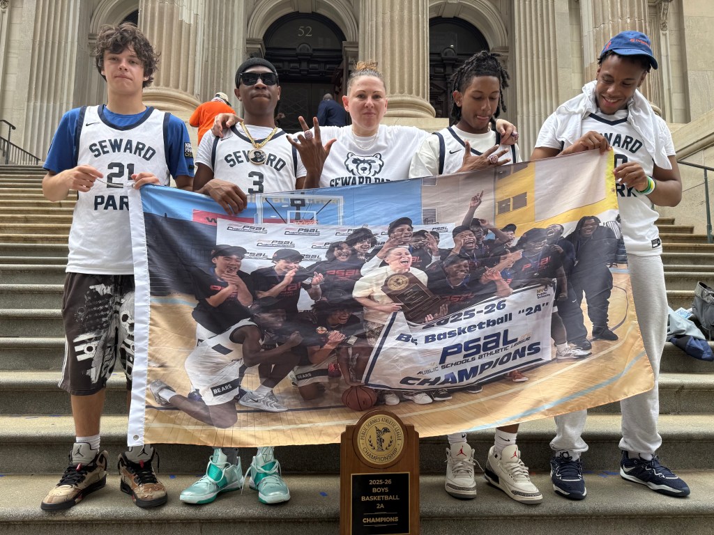 NYC high school champs in Knicks ticker-tape parade see themselves in tenacious NBA team