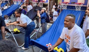 UWS Knicks Celebration for Kids at Children’s Museum of Manhattan Draws a Crowd – a Really Big Crowd