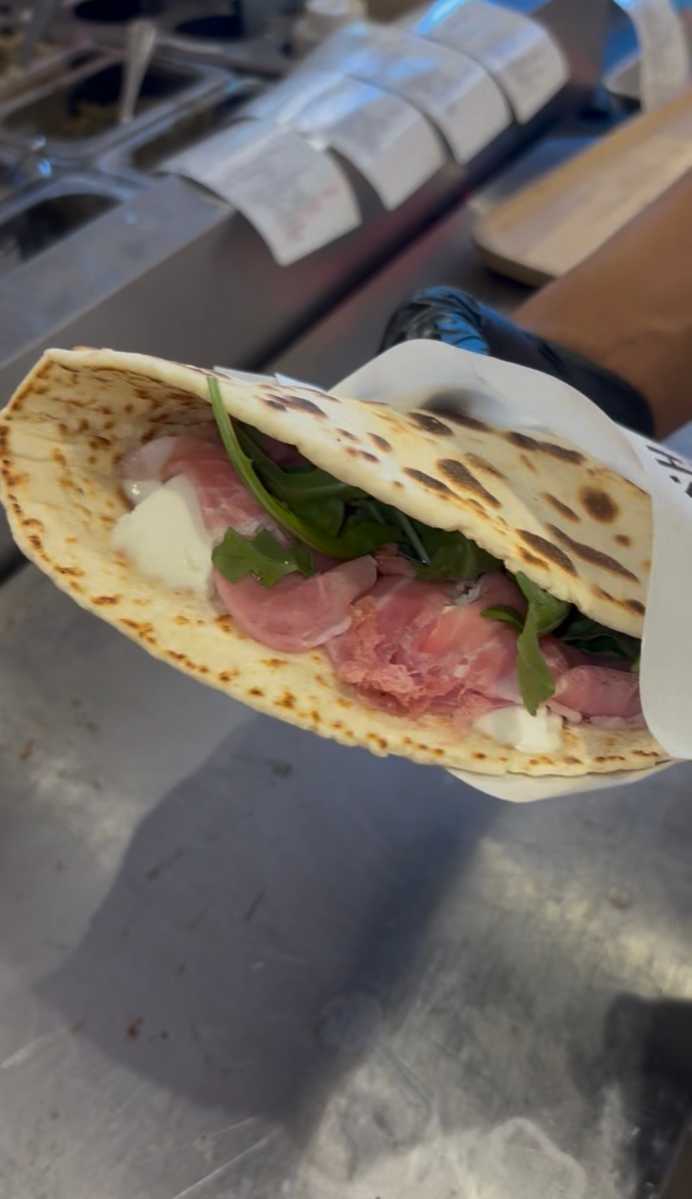 A flatbread from La Piandineria.