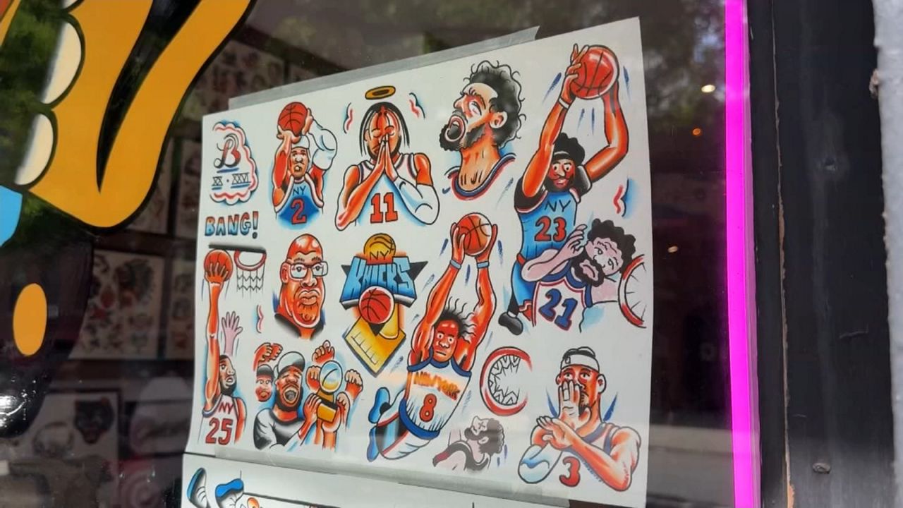 Knicks fans mark historic playoff run by getting tattoos