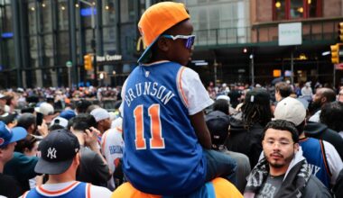 New Yorkers Shut Down Lower Manhattan, Celebs Turn Out for Knicks Parade