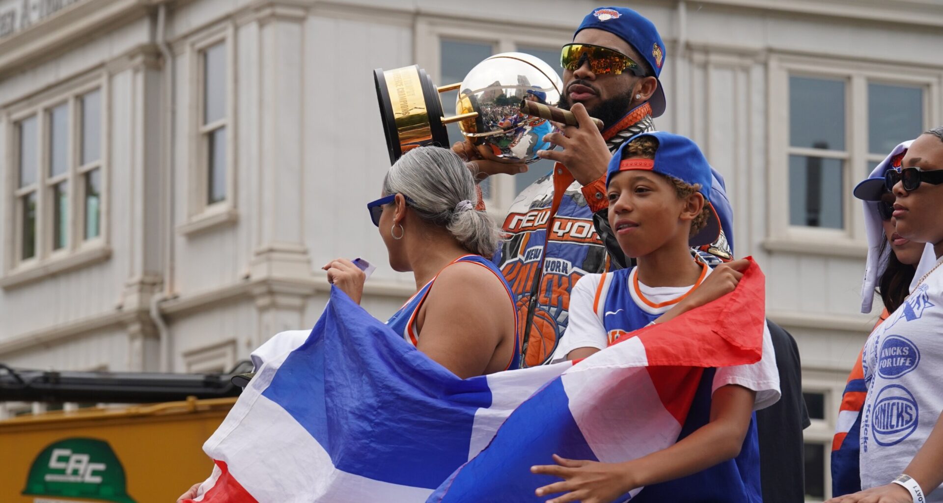 New York Knicks revel in their NBA victory parade as joyous fans and celebs fill the streets
