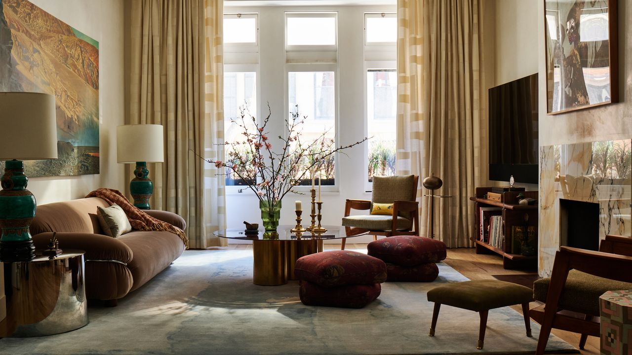 Jonathan Groff Wanted A Sofa He Could Canoodle On in his Manhattan Apartment