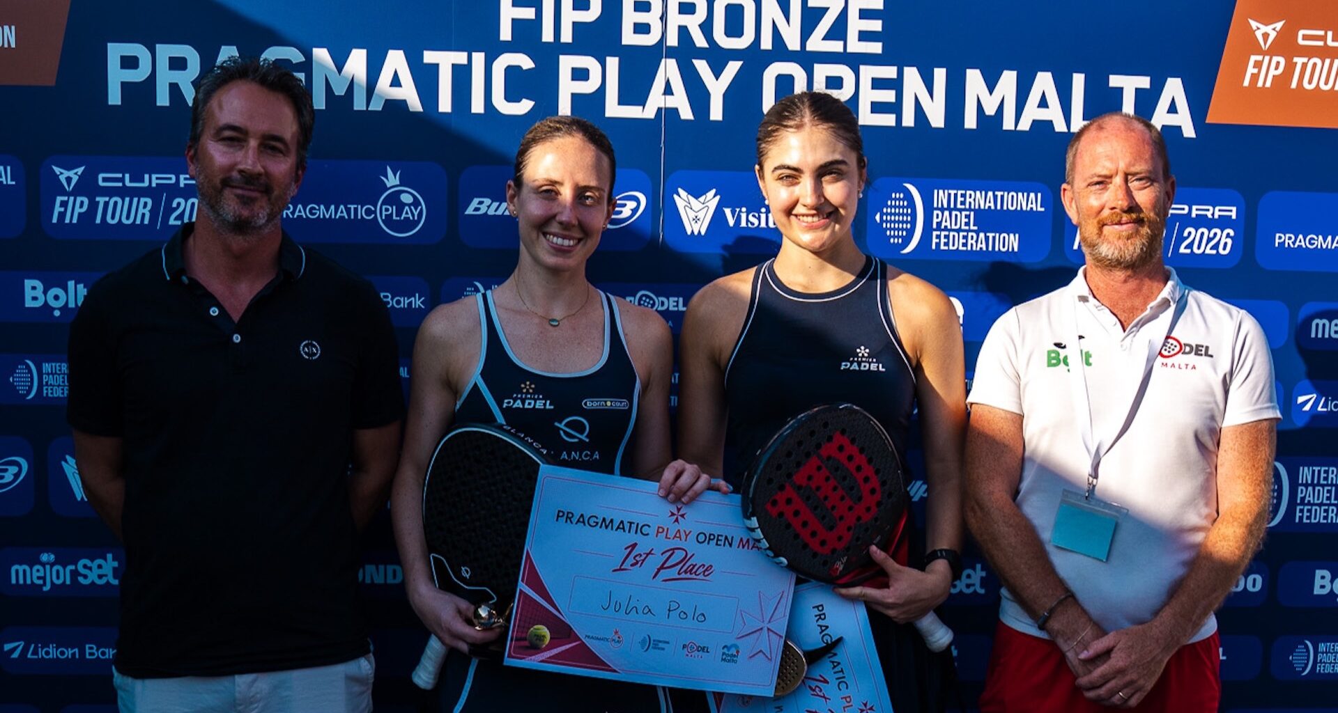 Lobo and Polo crowned queens of the first-ever CUPRA FIP Tour in Malta