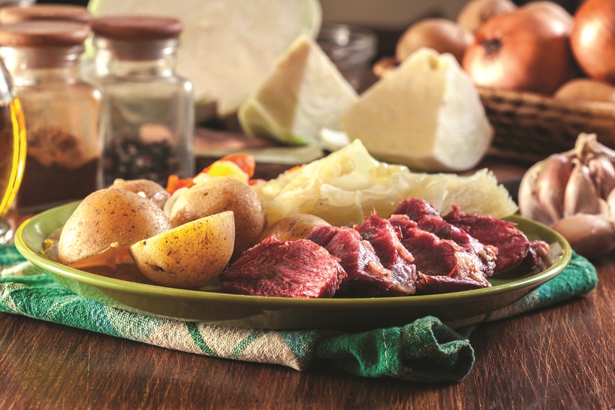 Hearty meal with meat and potatoes