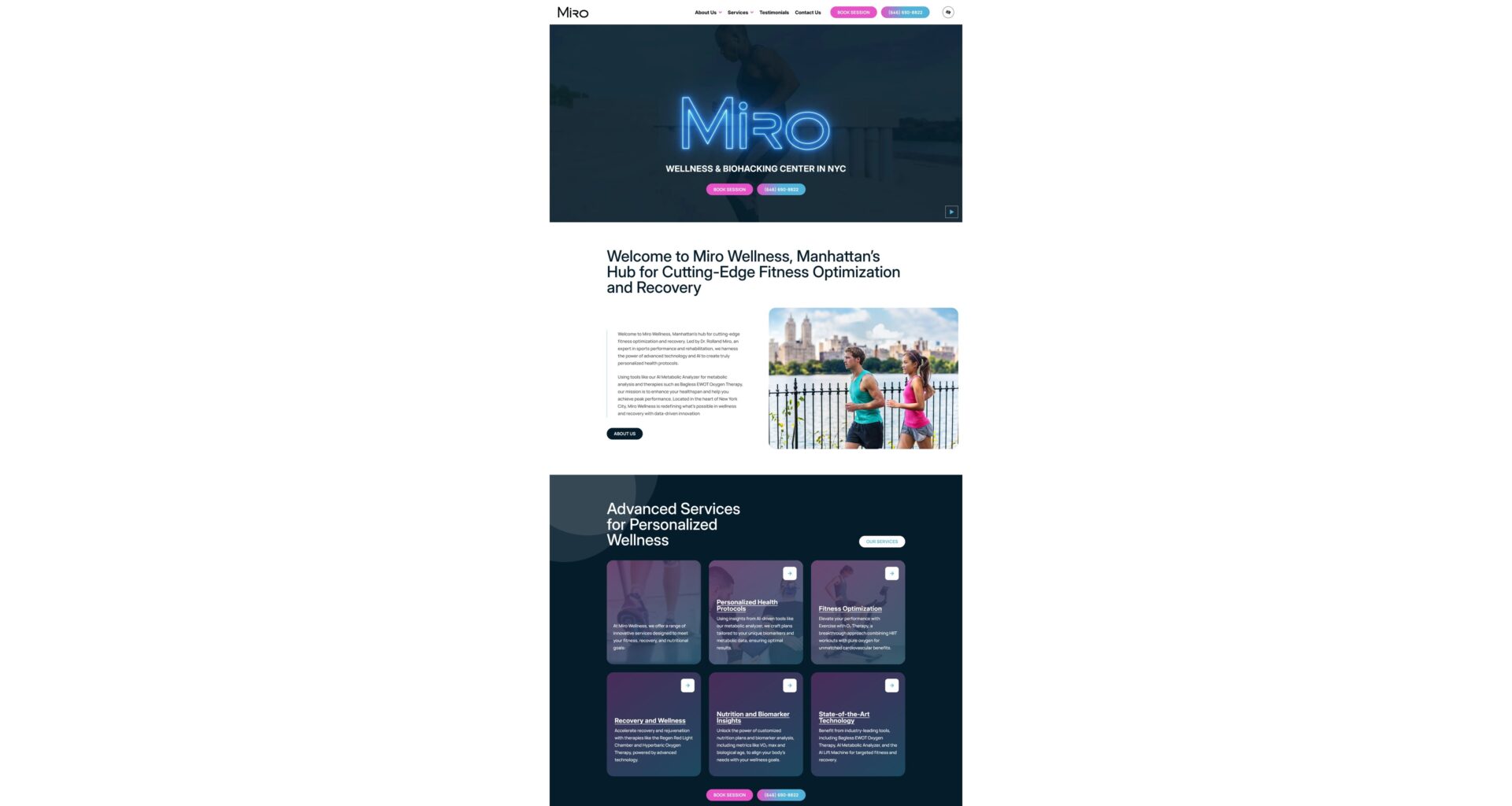 Manhattan-Based Miro Wellness Launches New Website Spotlighting Advanced Fitness, Recovery, and Healthspan Optimization Services