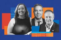City Council member Carmen De La Rosa, New York Building Congress' Carlo Scissura and Mason Tenders' District Council of Greater New York and Long Island's David Bolger